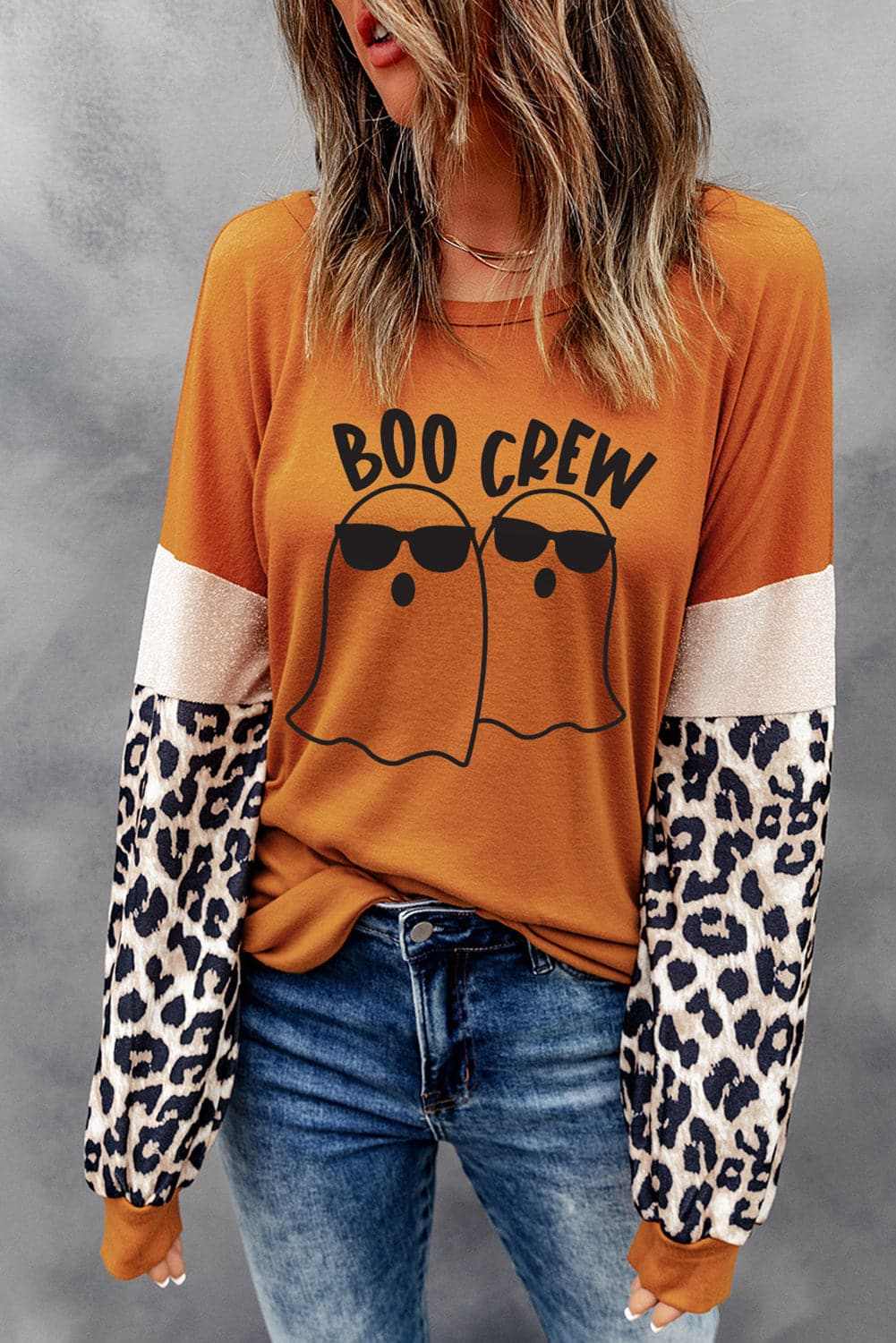 Boo Crew Spooky Ghost T-Shirt | Halloween Costume & Party Outfit | Funny Ghost Graphic Tee for Men & Women