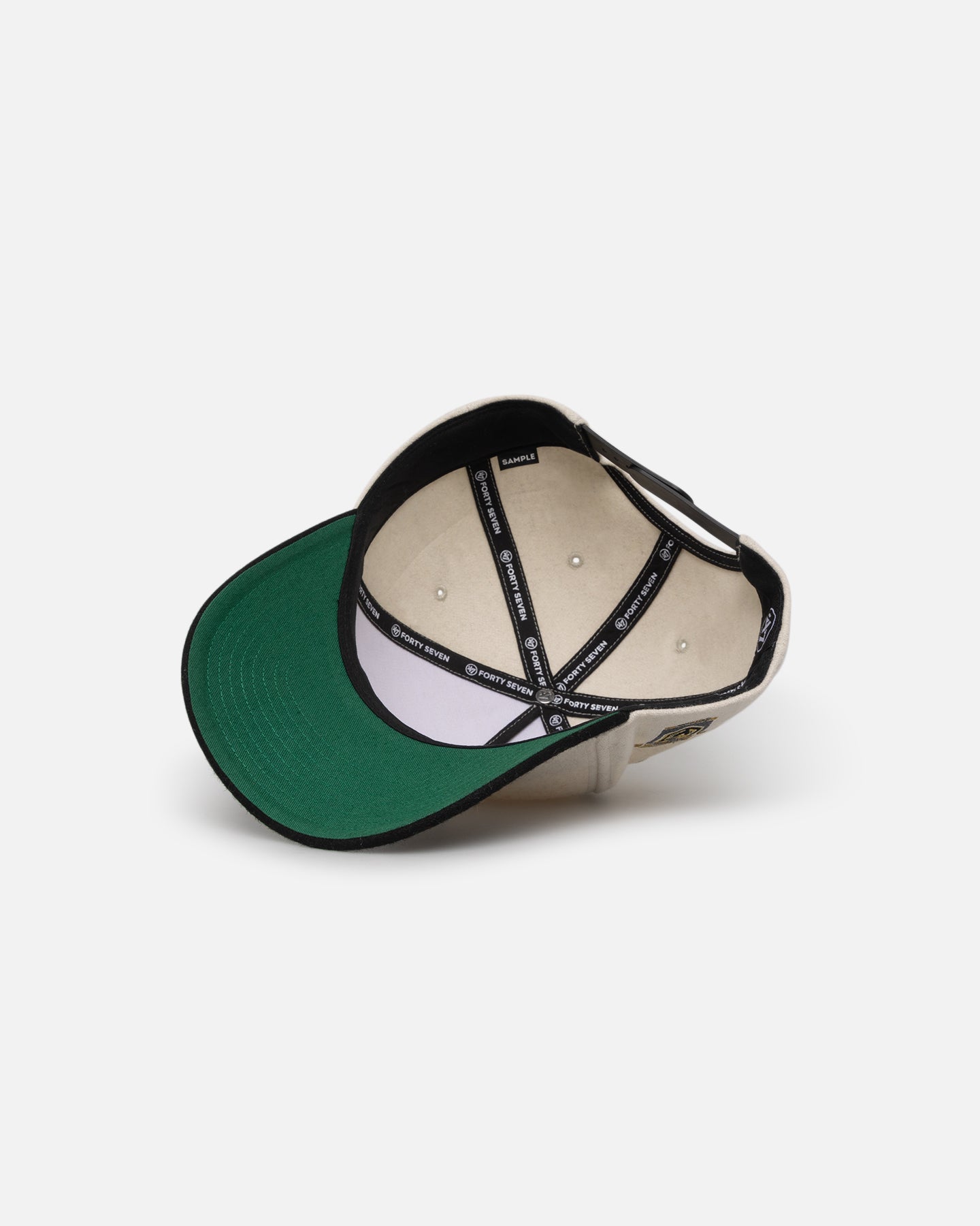 47 Brand Vegas Golden Knights Wooly Sure Shot Offside DT Snapback Hat - Natural/Black - Perfect for Game Day, Tailgating & Fan Gear Collections