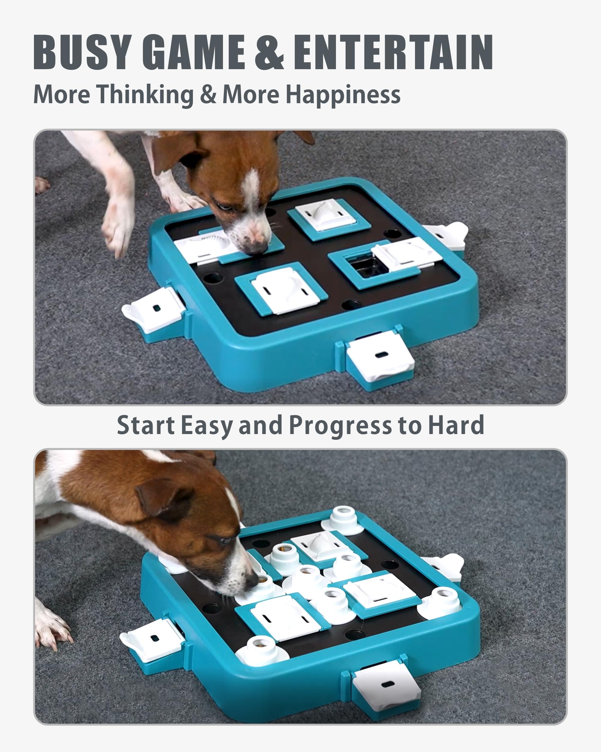 Interactive Dog Puzzle Feeder Toy - Slow Treat Dispenser for Mental Stimulation & Enrichment, Fun Brain Games for Dogs (Green) - Perfect for Boredom Relief & Training Sessions