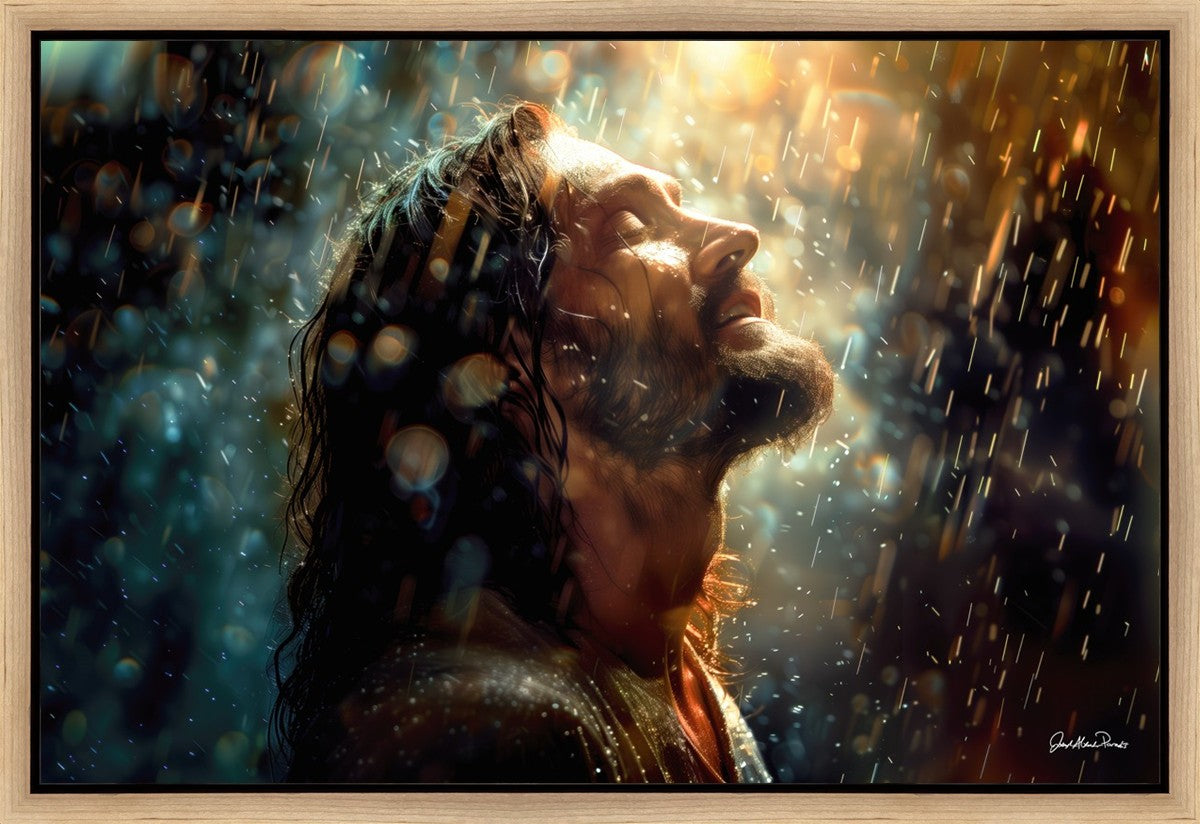 Be Thou Clean Gallery Wrap Canvas Art - Inspirational Christian Home Decor for Living Room, Bedroom & Office