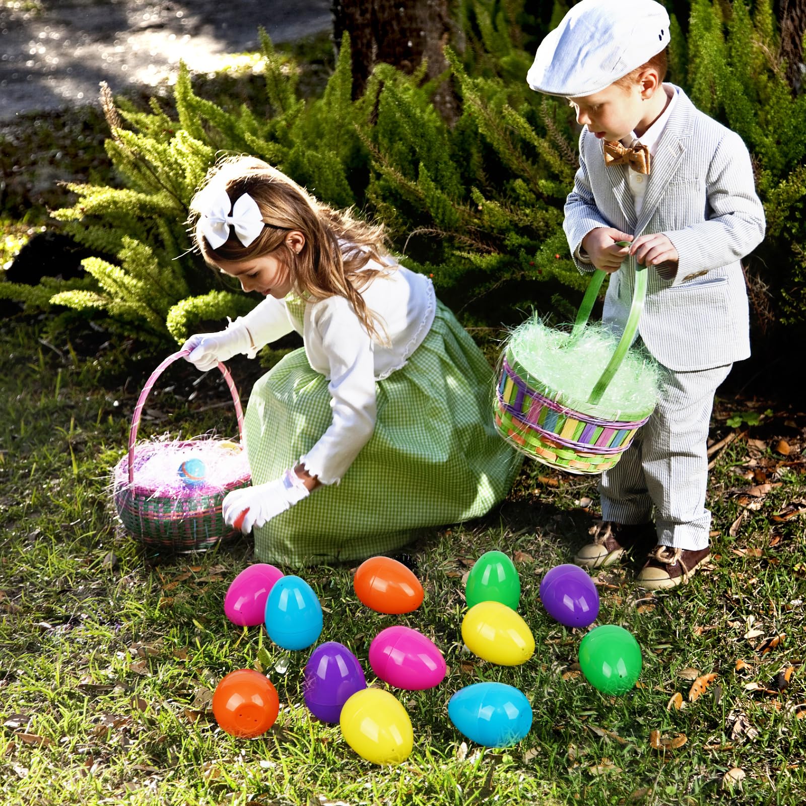 12 Pack Prefilled Easter Eggs with Wind-Up Toys - Plastic Easter Eggs Filled with Chicks & Bunnies Toys for Easter Basket Stuffers, Party Favors & Egg Hunt - Perfect for Easter Celebrations, Kids' Parties & Spring Festivities