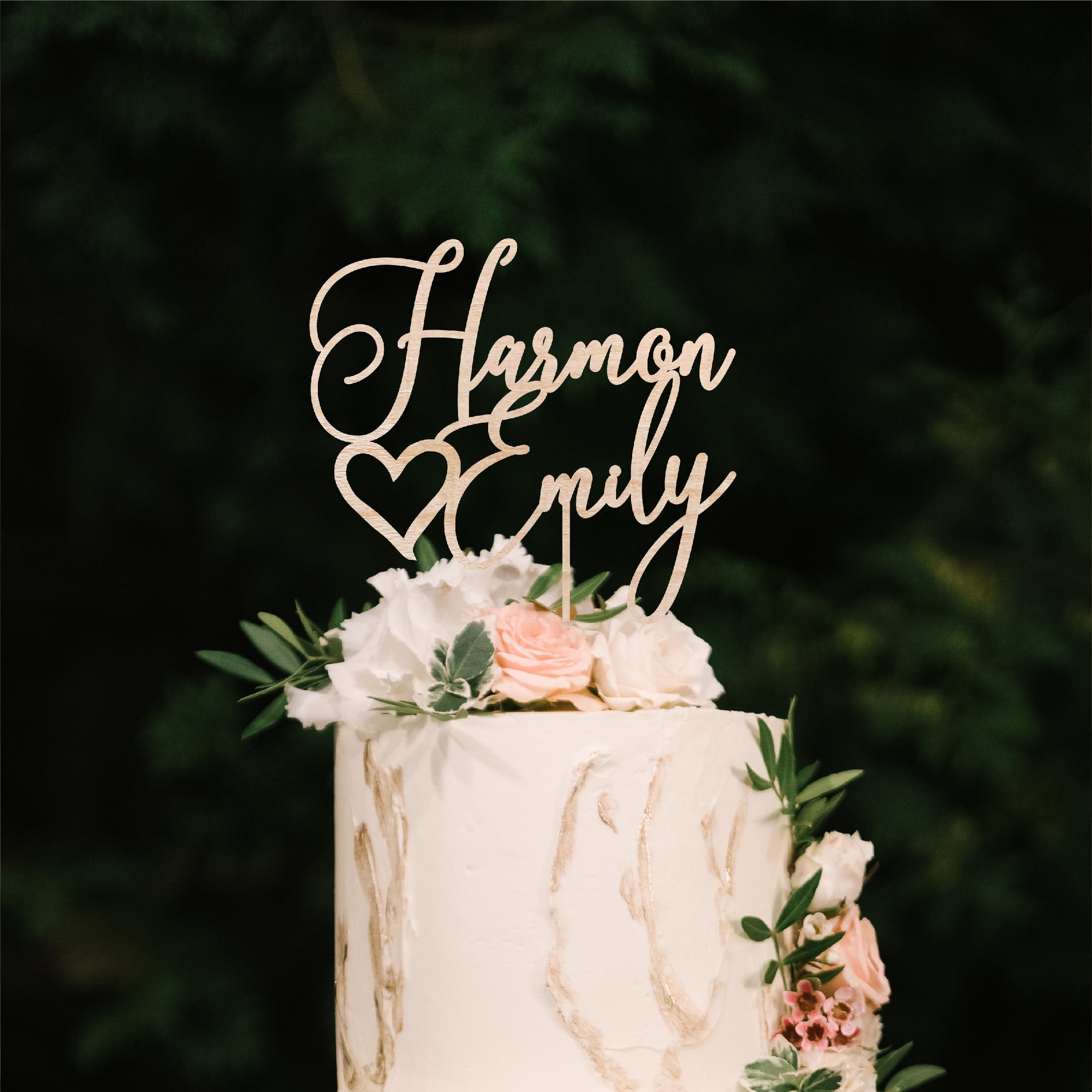 Custom Mr & Mrs Wedding Cake Toppers - Personalized Bridal Shower Cake Decorations - Elegant Cake Topper for Wedding, Anniversary & Special Occasions