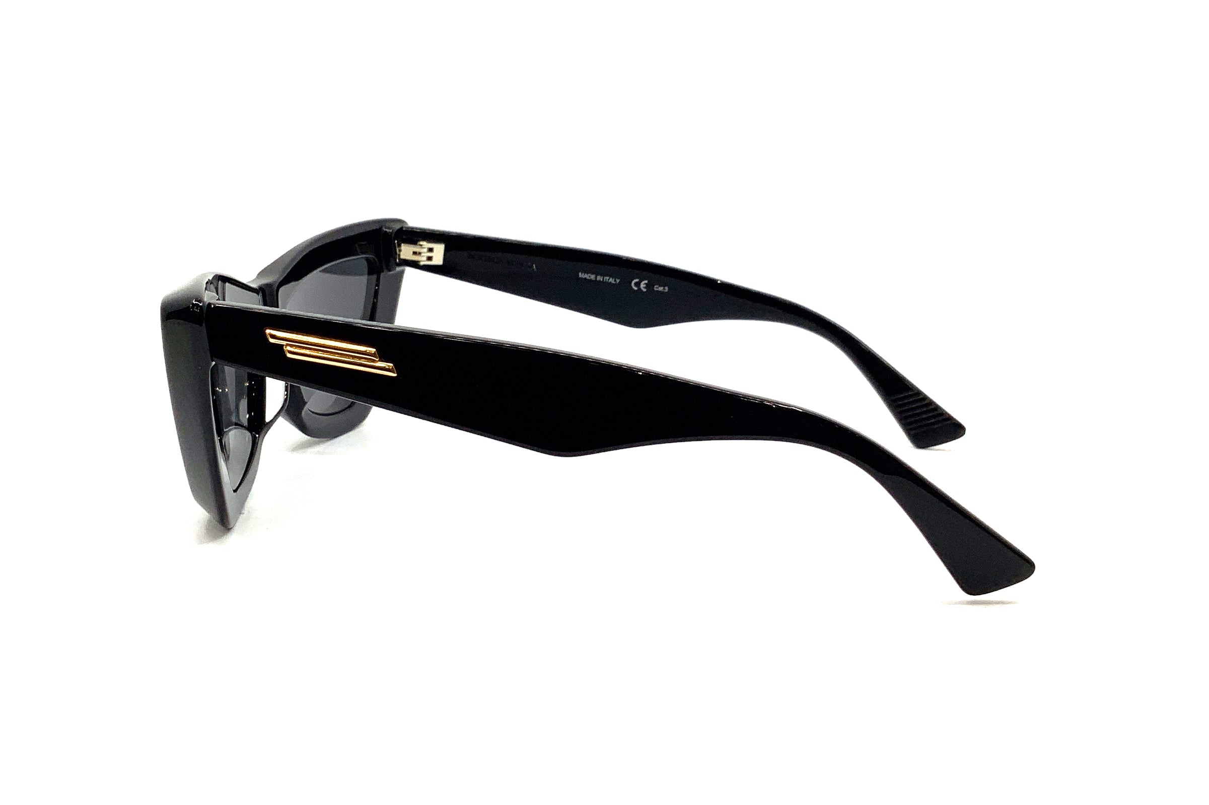 Bottega Veneta BV1101S (001) Sunglasses - Luxury Polarized UV Protection for Men & Women - Perfect for Driving, Travel, and Outdoor Activities
