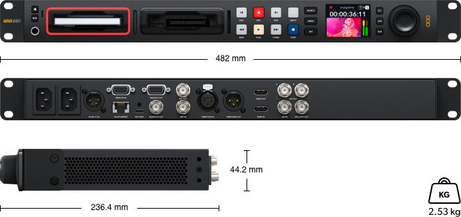 HyperDeck Studio 4K Pro - Professional 4K Video Recorder & Player for Broadcast, Live Streaming & Content Creation - Perfect for Filmmakers, YouTubers & Video Editors