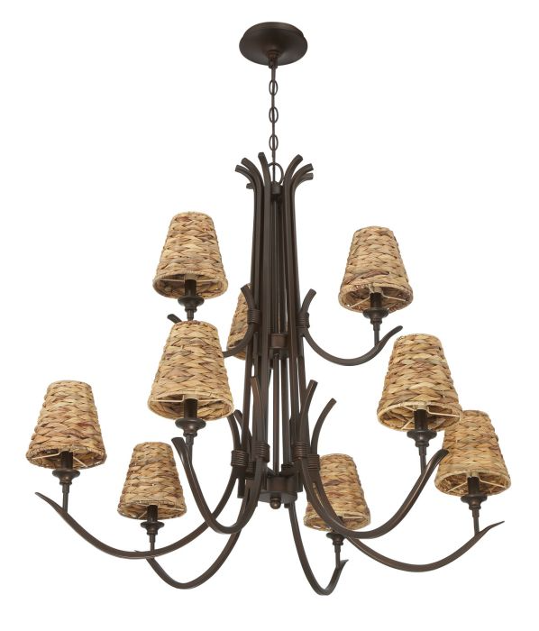 Craftmade Kokomo 9-Light Chandelier - Elegant Crystal Ceiling Light Fixture for Dining Room, Living Room & Bedroom Decor