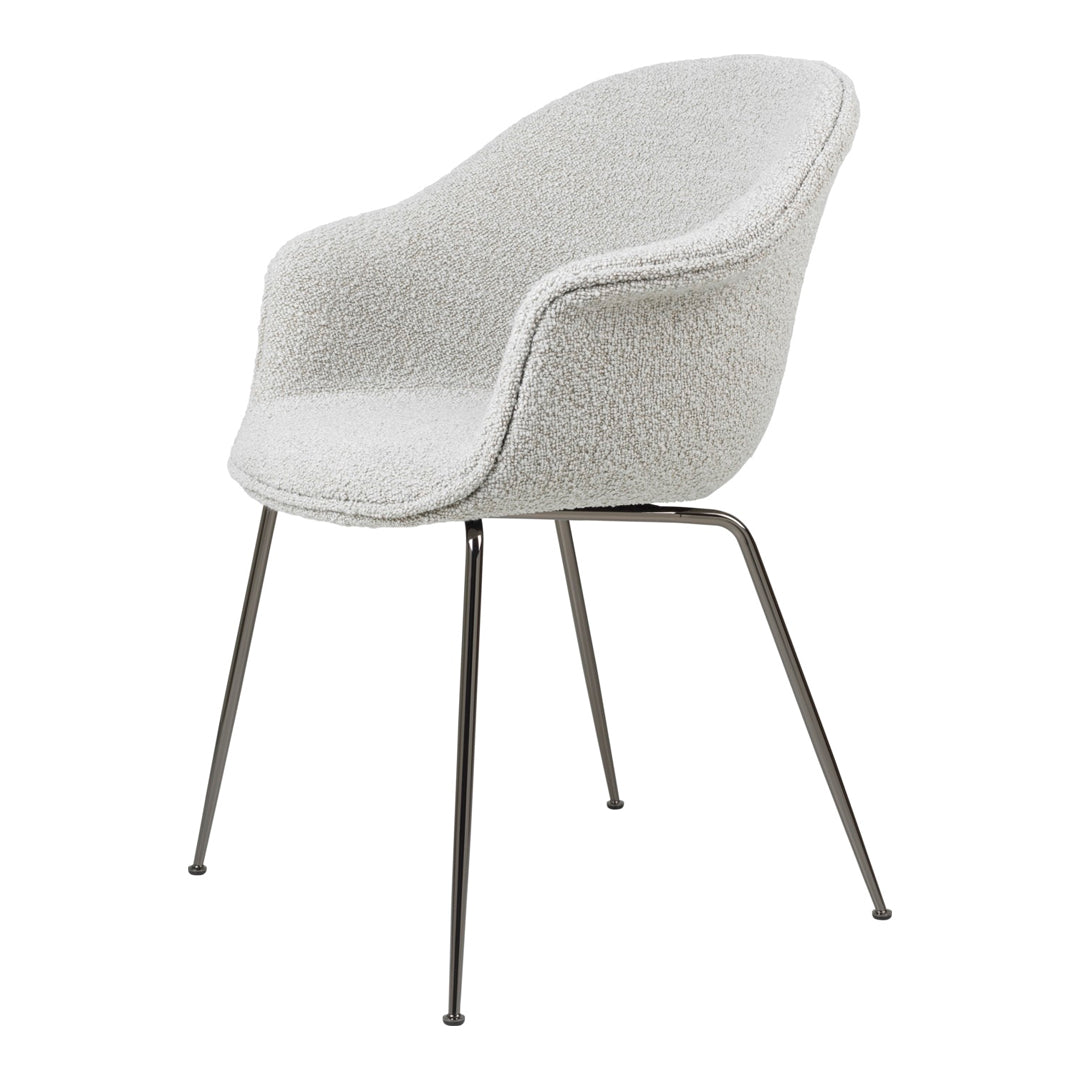 Bat Dining Chair with Conic Base - Fully Upholstered Modern Kitchen & Dining Room Furniture for Home Decor