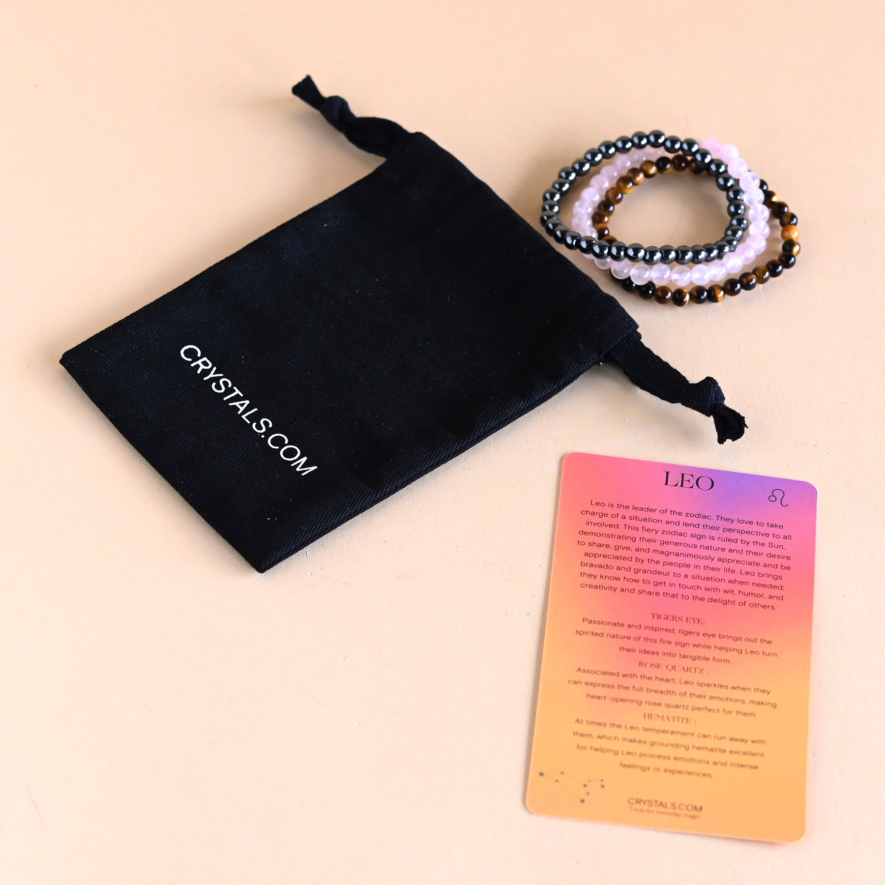 Leo Bracelet Trio Set - Stylish Adjustable Beaded Bracelets for Women & Men - Perfect for Everyday Wear, Gifts & Boho Fashion Accessories