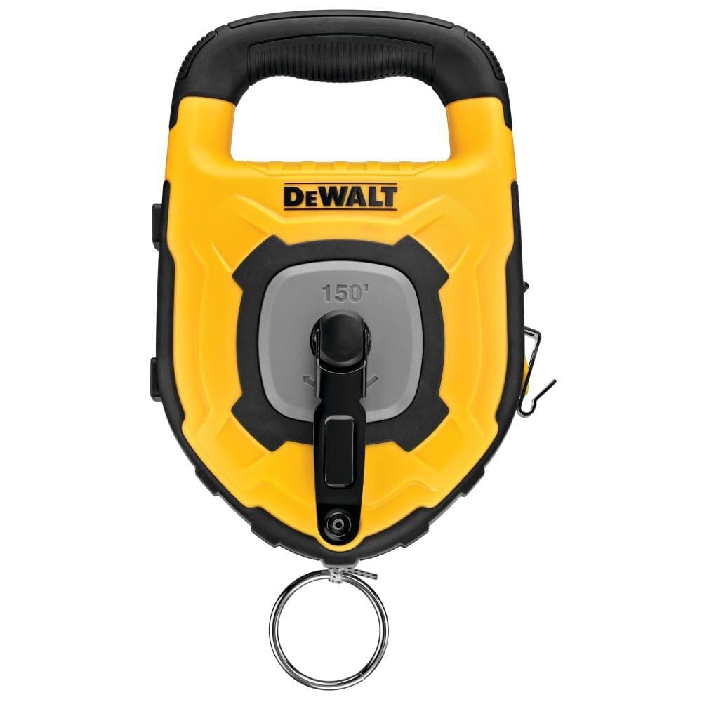 DEWALT 150Ft Large Capacity Chalk Reel - Professional Chalk Line Tool for Construction, Carpentry & DIY Projects - Perfect for Marking Straight Lines on Concrete, Wood & Drywall