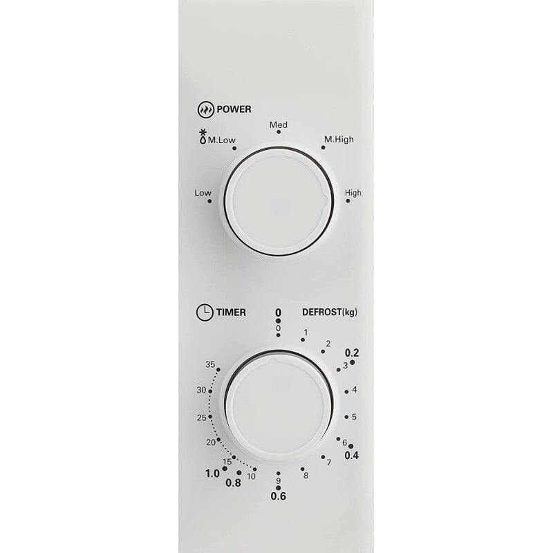 Cornell CMOS201WH 20L 700W Countertop Microwave Oven - Compact & Efficient for Small Kitchens, Dorms, Offices & RVs - Perfect for Reheating, Defrosting & Quick Meals