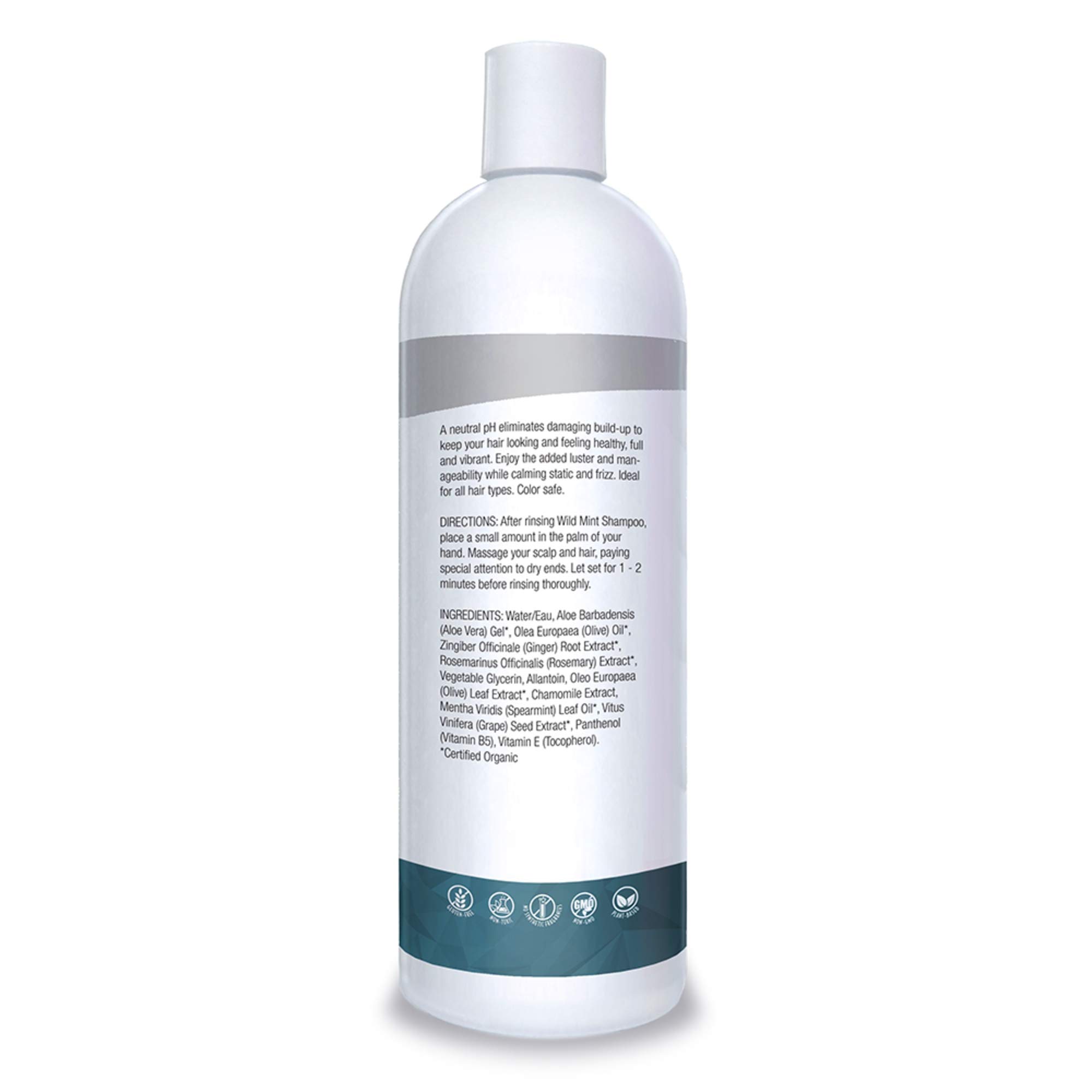 Organic Excellence Wild Mint Conditioner - 16 fl oz | Natural Hair Care for Dry & Damaged Hair | Revitalizing & Hydrating for Daily Use