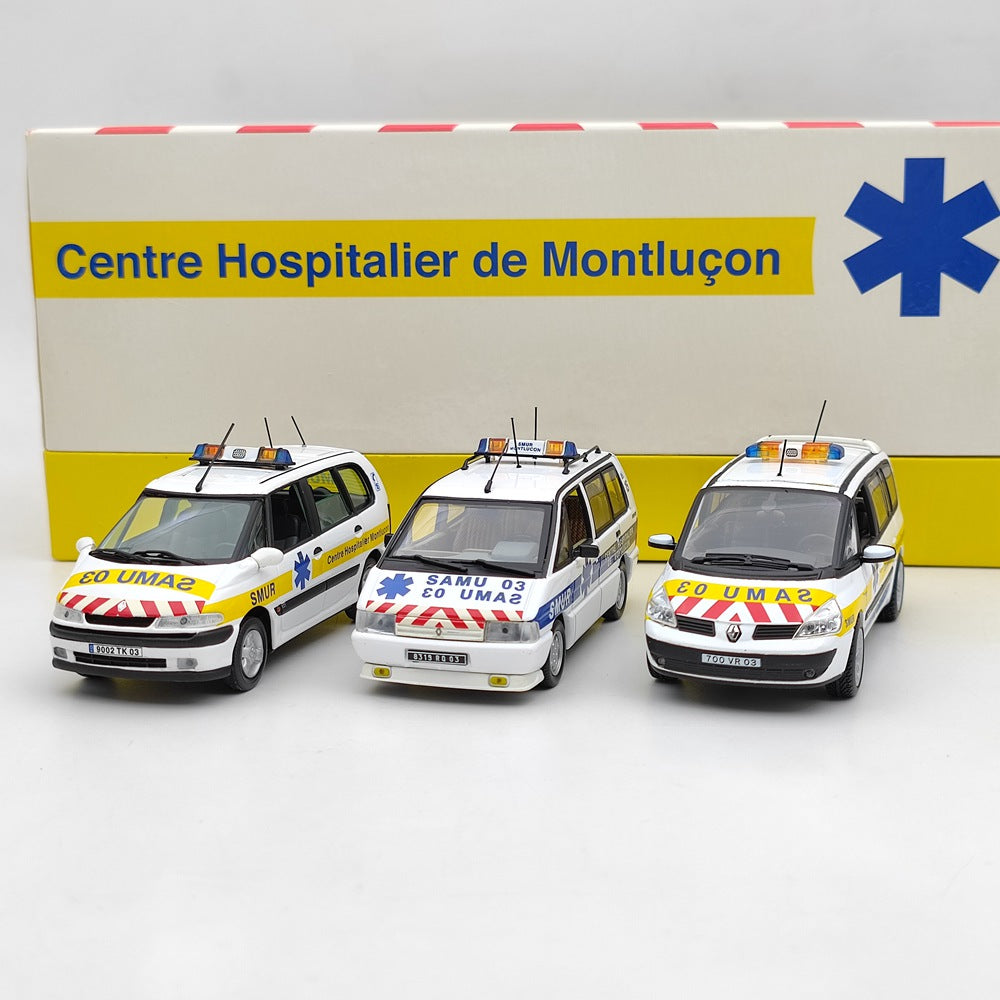 1/43 Scale Universal Hobbies Renault Espace SAMU 03 SMUR #2282 Diecast Model Car - Collectible Emergency Vehicle Toy for Display & Gifts (First Responder Scene)