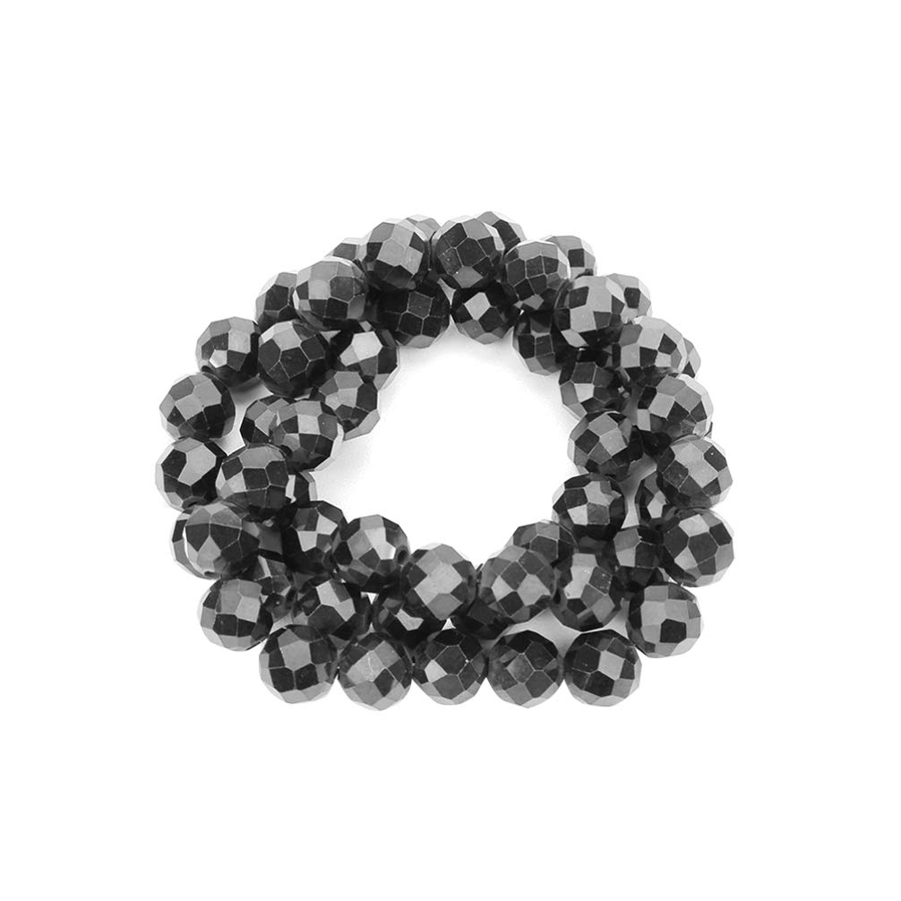 SUPVOX 192pcs Black Hematite Beads for Jewelry Making - Spacer Beads for Bracelets, Necklaces, Earrings - DIY Craft Beads for Healing, Meditation & Fashion Accessories