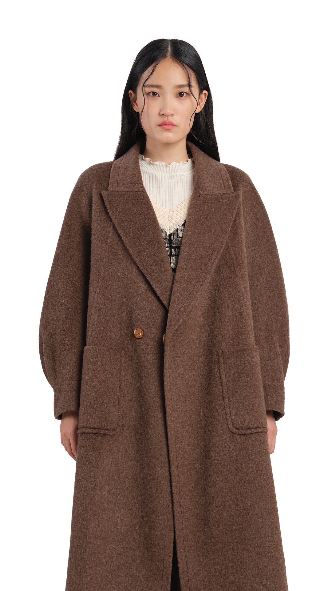 Double Face Coat for Women - Reversible Winter Jacket with Pockets | Warm & Stylish Outerwear for Cold Weather, Work & Casual Outings