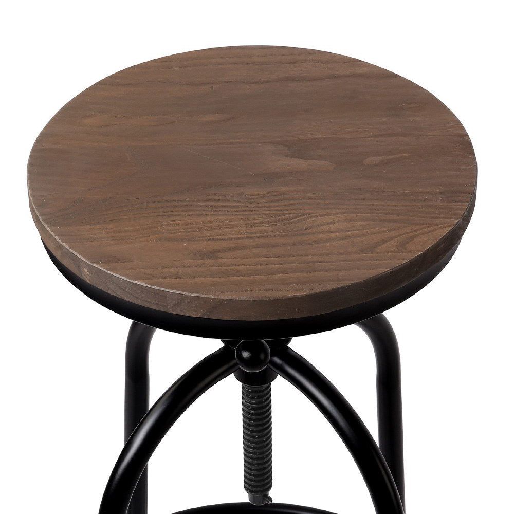Artiss Adjustable Wood Bar Stools - Modern Kitchen & Dining Room Counter Height Chairs for Home & Bar Use