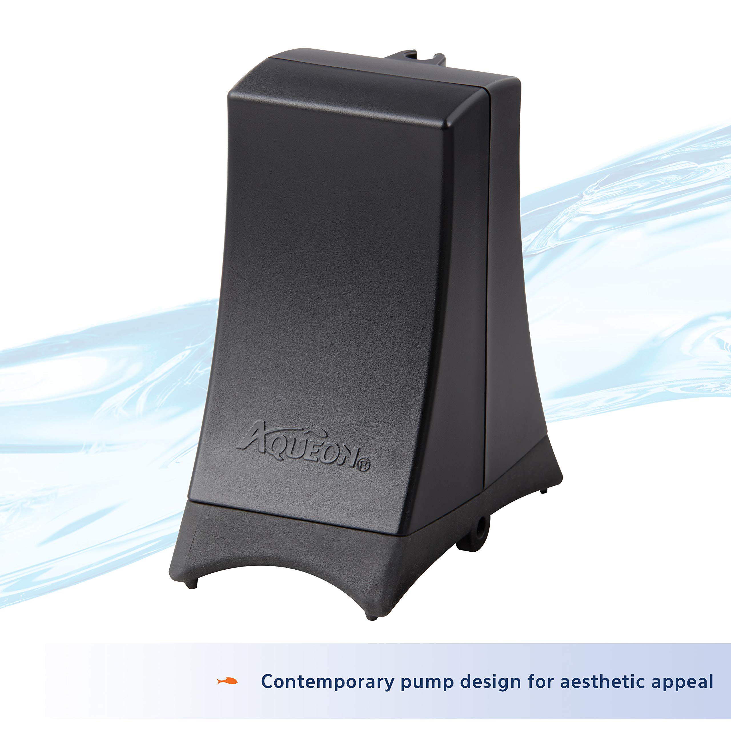 Aqueon QuietFlow Aquarium Air Pump 40 - Ultra Quiet Oxygen Pump for Fish Tanks Up to 40 Gallons - Black - Perfect for Home Aquariums, Fish Breeding & Aquatic Plant Tanks