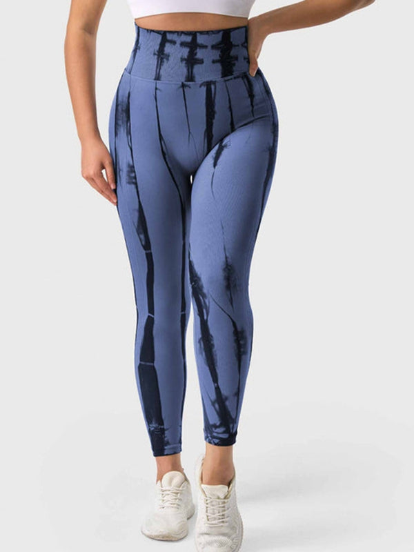 ZASUWA Women's Unique Hot Tie Dye Scrunch Butt Lifting Leggings - High Waisted Yoga Pants for Workout, Running & Gym