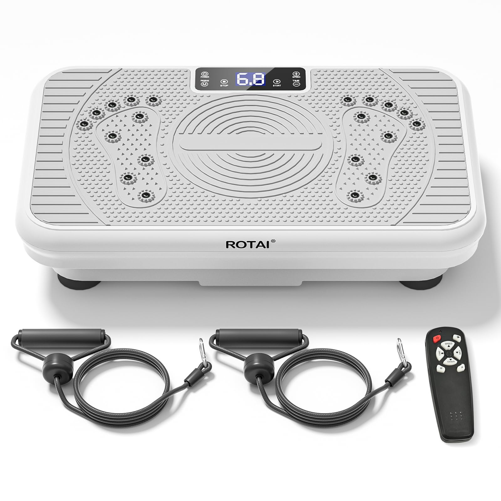Whole Body Vibration Plate Exercise Machine - Power Fitness Platform for Lymphatic Drainage, Weight Loss, Muscle Toning & Body Shaping | Home Gym Equipment for Wellness & Recovery
