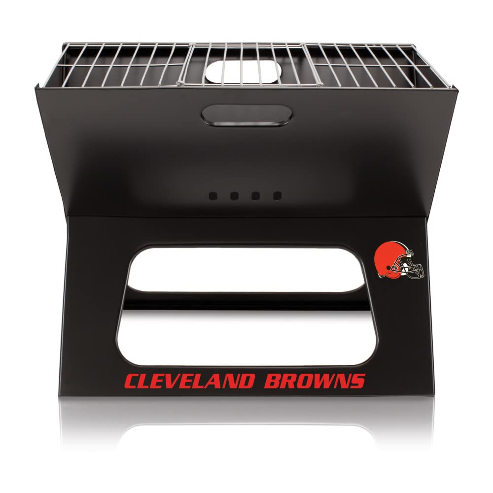 Portable NFL X-Grill Charcoal BBQ - Compact Camping & Tailgating Grill for Outdoor Cooking, Picnics, Backyard Parties & Game Day Events