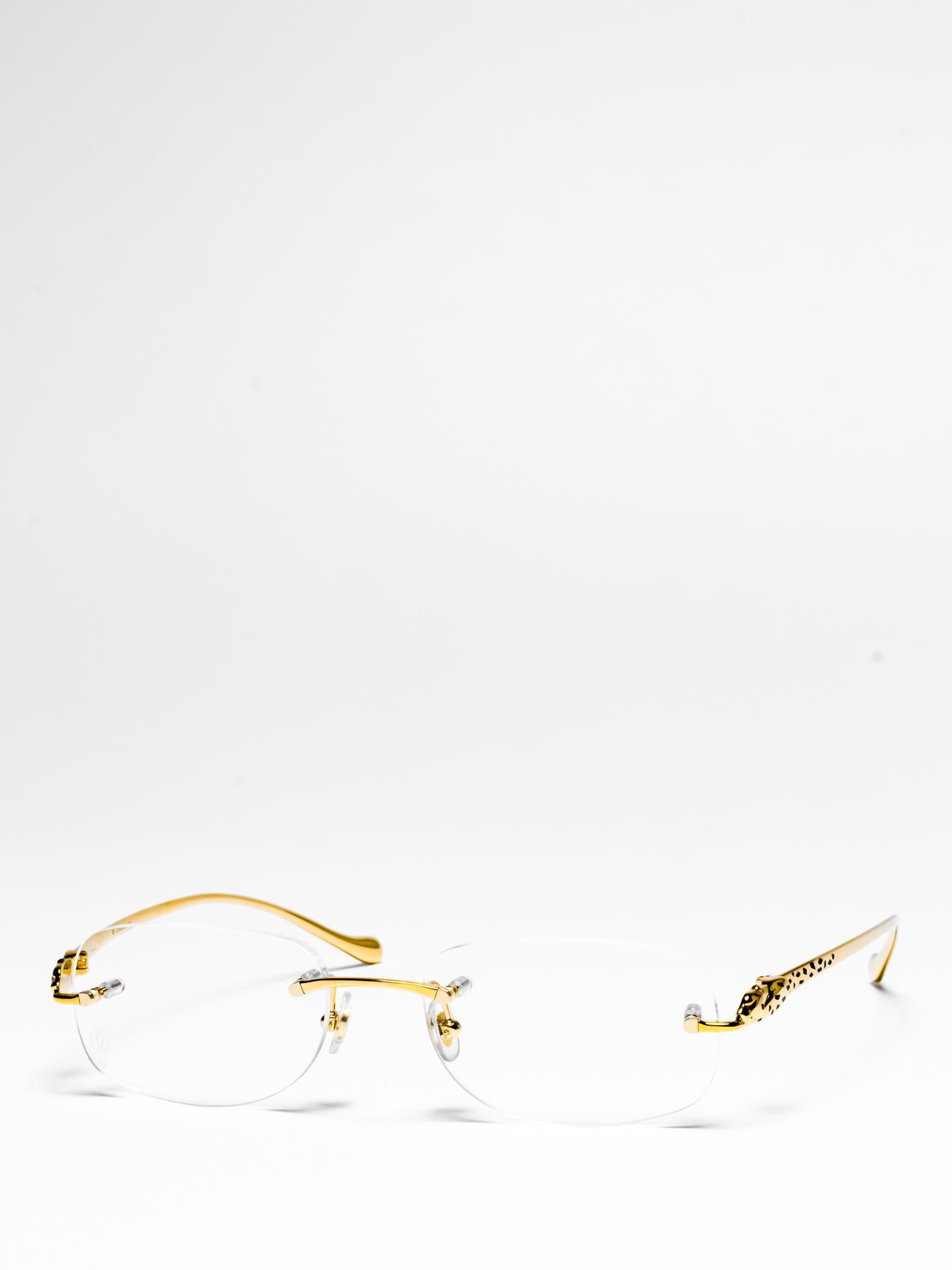 Cartier Panthère de Cartier CT0058O 001 Eyeglasses - Luxury Designer Sunglasses for Women & Men, Perfect for Fashion, Business & Everyday Wear