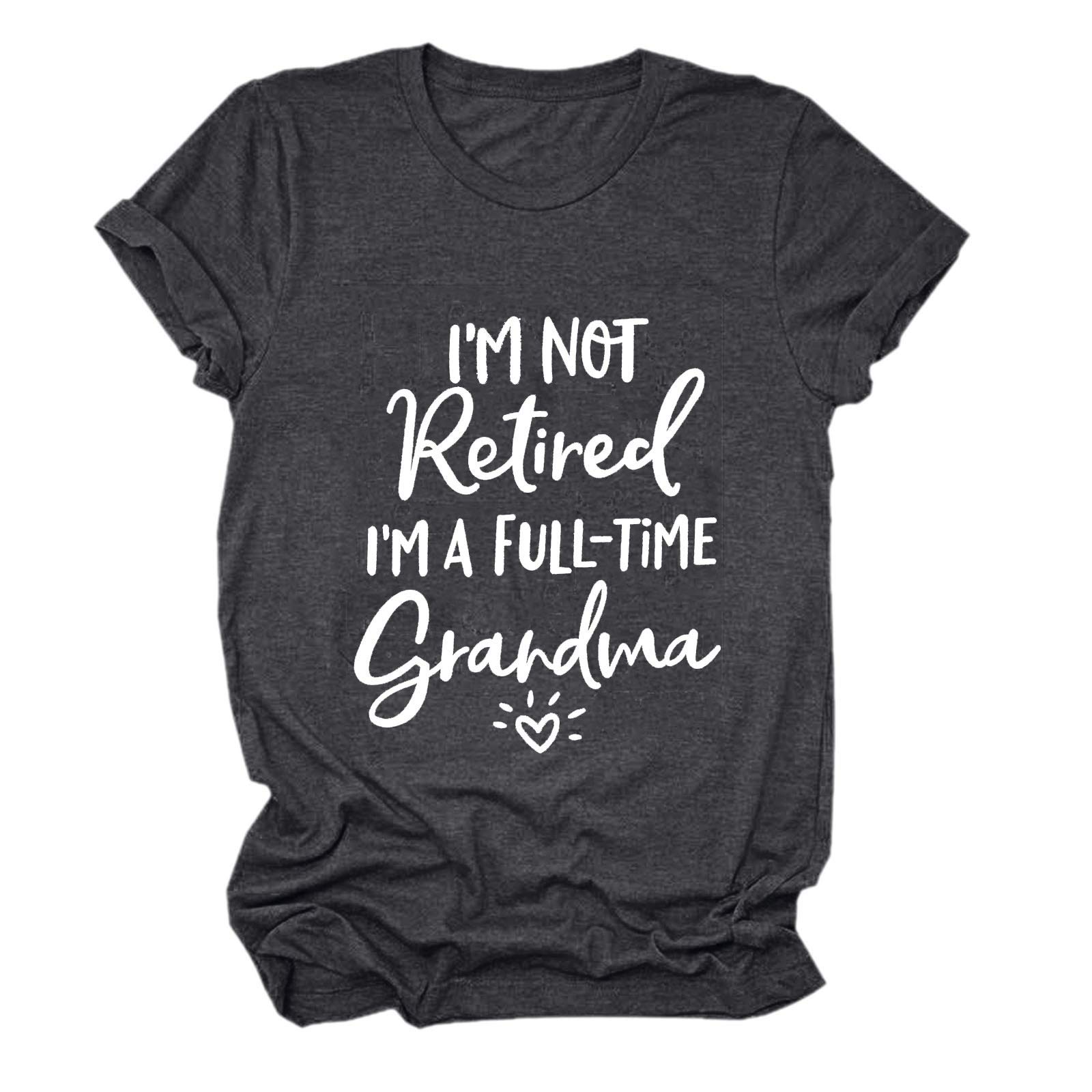 Women's Casual Letter Print Tunic Tee - Short Sleeve Cute Tops for Going Out, Summer Outfits, and Everyday Wear