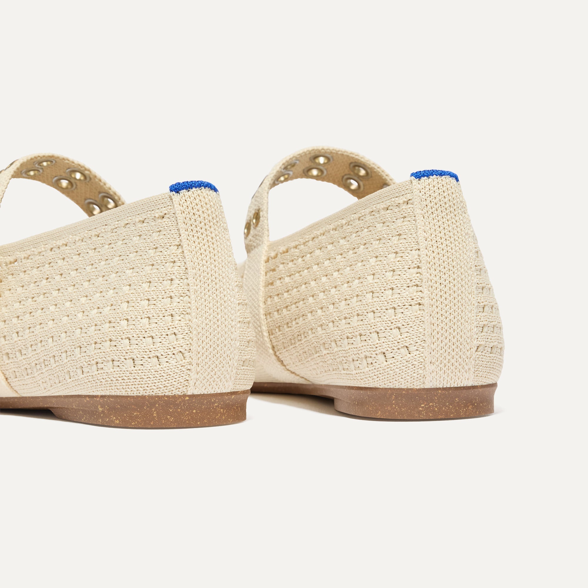 Max Buckle Mary Jane Shoes - Off White Mesh Comfortable Flats for Women | Perfect for Casual Wear, Office & Daily Outfits