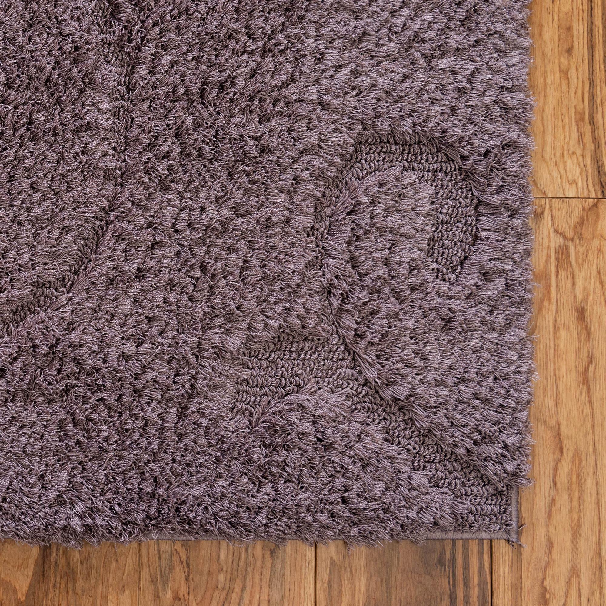 Botanical Shag Collection 9' x 12' Violet Shag Rug - Soft Plush Area Rug for Living Room, Bedroom & Dining Room - Perfect for Home Decor, Cozy Spaces & Open Floor Plans