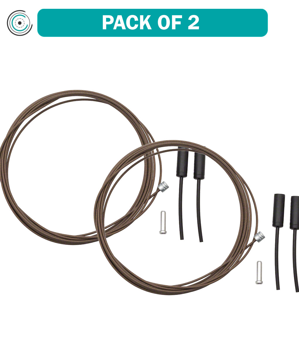 2 Pack Shimano Dura Ace Polymer Coated Stainless Steel 1.2 x 2100mm Derailleur Cables - High Performance Bike Gear Shifting for Road & Mountain Bikes - Perfect for Cycling Enthusiasts & Professional Racers