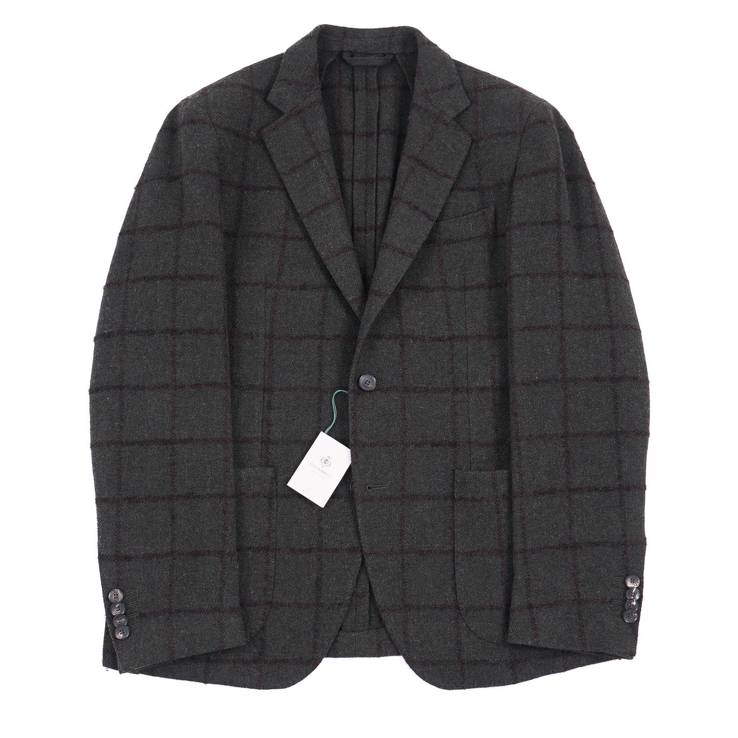 Luigi Borrelli Men's Soft Constructed Tweed Sport Coat Blazer - Premium Italian Tailored Jacket for Business, Weddings & Formal Occasions