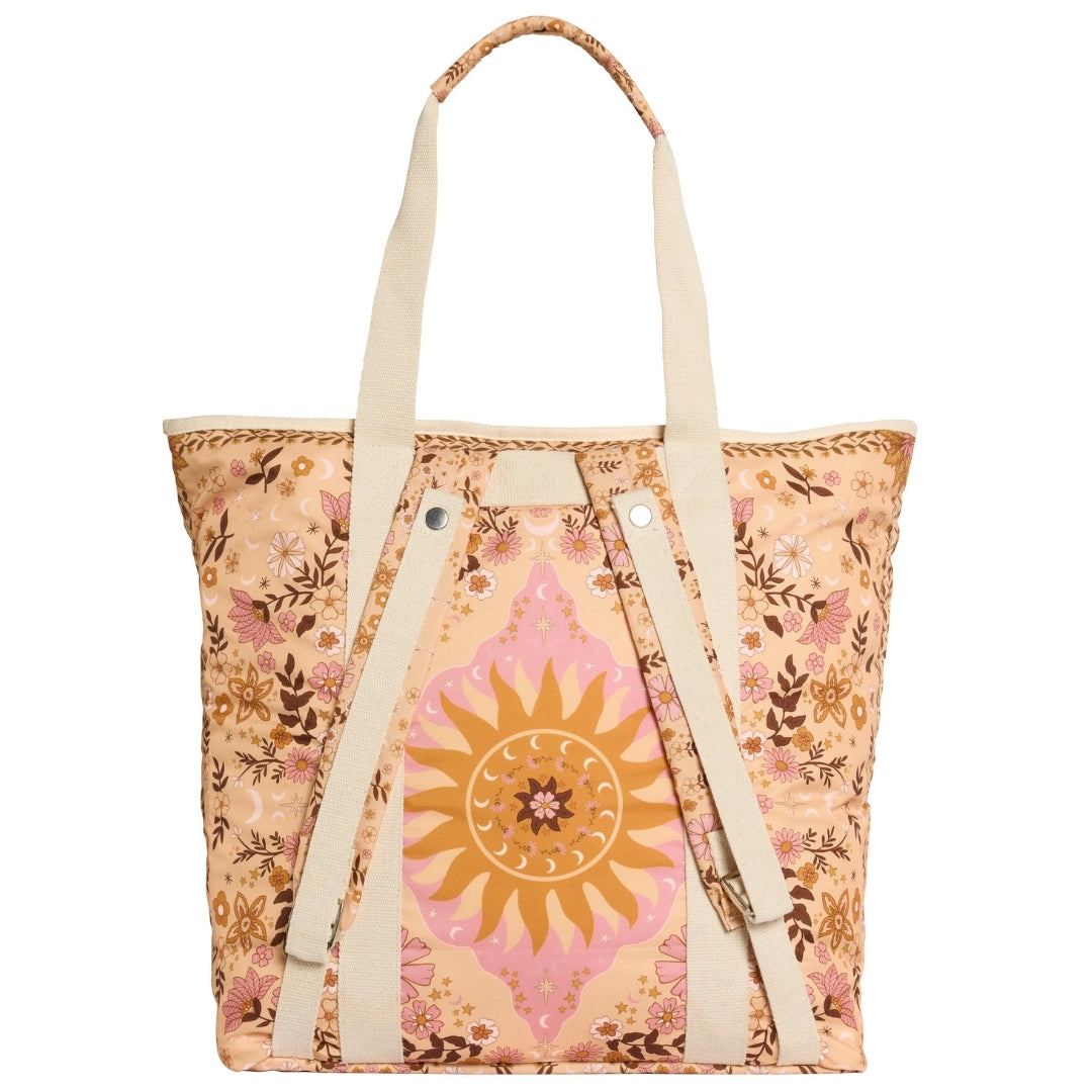 Boho Beach Bag for Women - Large Waterproof Tote Bag with Zipper, Perfect for Sunbathing, Pool, Travel & Vacation - Stylish Summer Accessory