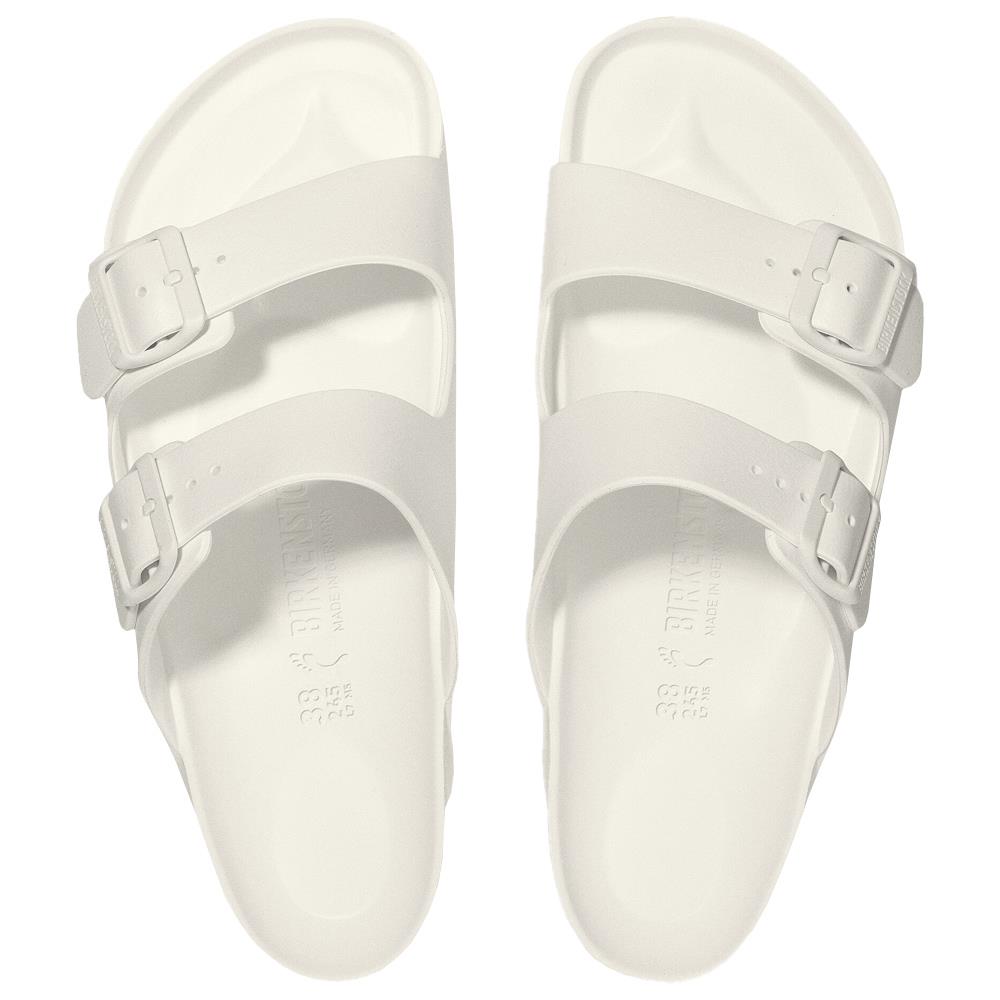 Birkenstock Unisex Arizona EVA Sandals - Narrow Fit in Eggshell White | Comfortable Lightweight Slides for Beach, Pool & Summer Outdoor Activities