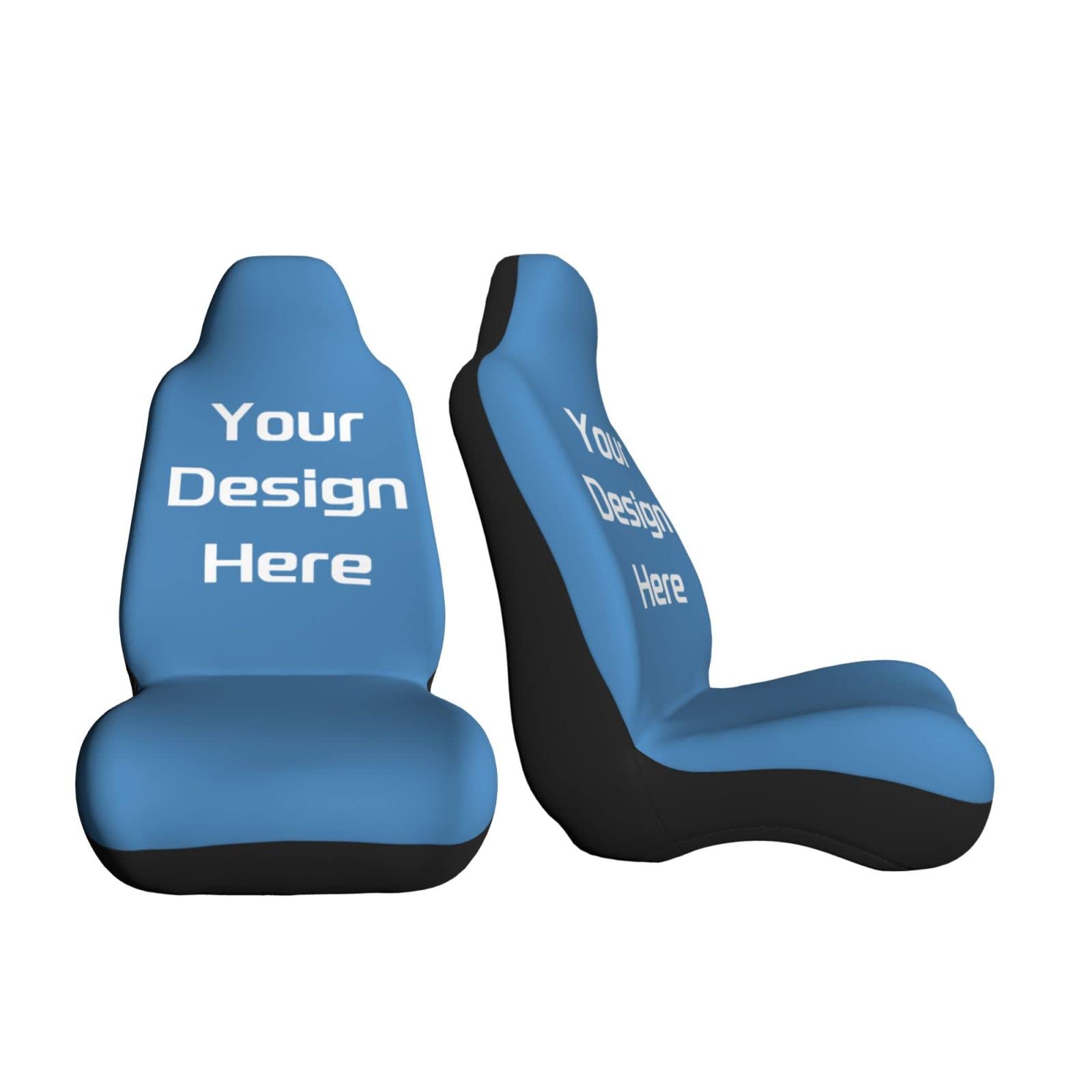 **Custom Personalized Car Seat Covers with Photo – Universal 2-Piece Set for Cars, Trucks & SUVs – Durable & Stylish for Daily Commute, Road Trips & Family Travel**