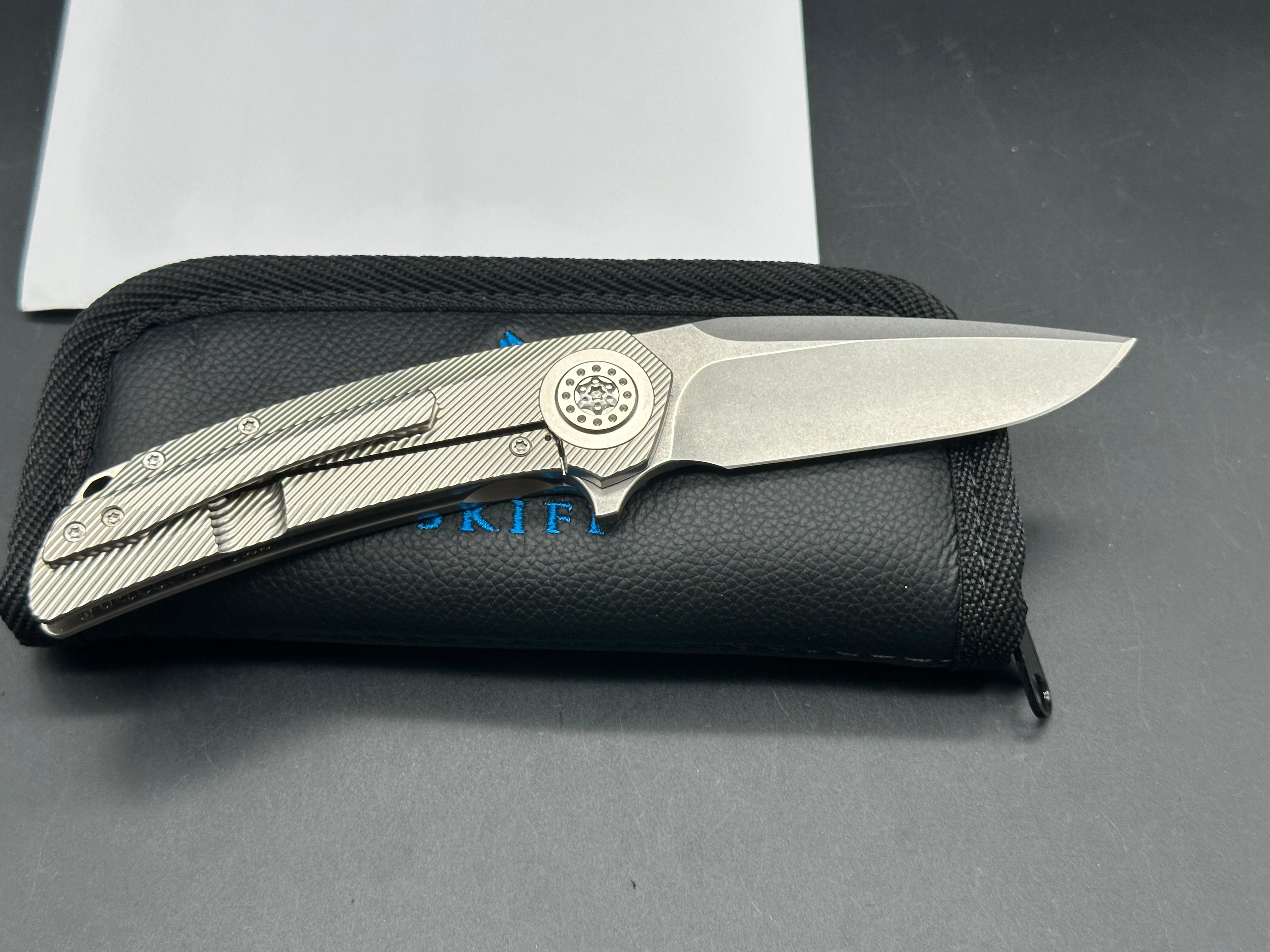 Skiff Made Blades Fugitive - Premium Non-Anodized Pocket Knife for EDC, Outdoor Adventures & Survival Gear