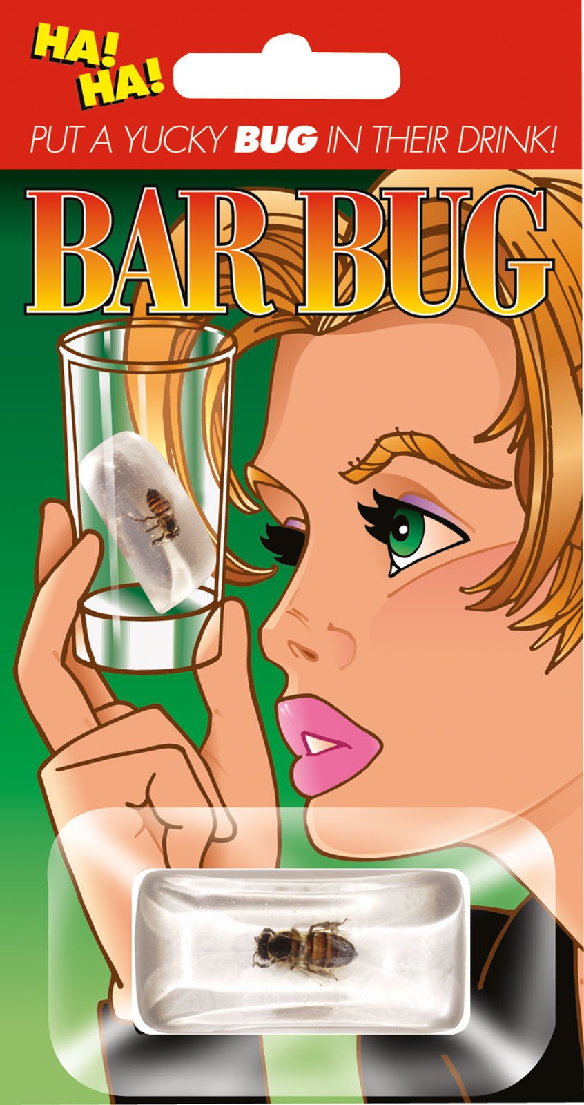 Bar Bug in Ice Cube - Fun Novelty Ice Cube Mold for Cocktails & Drinks - Perfect for Parties, Halloween, and Themed Events