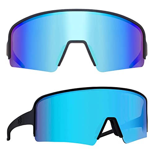 C2 Semi Rimless - Black/Blue Lens