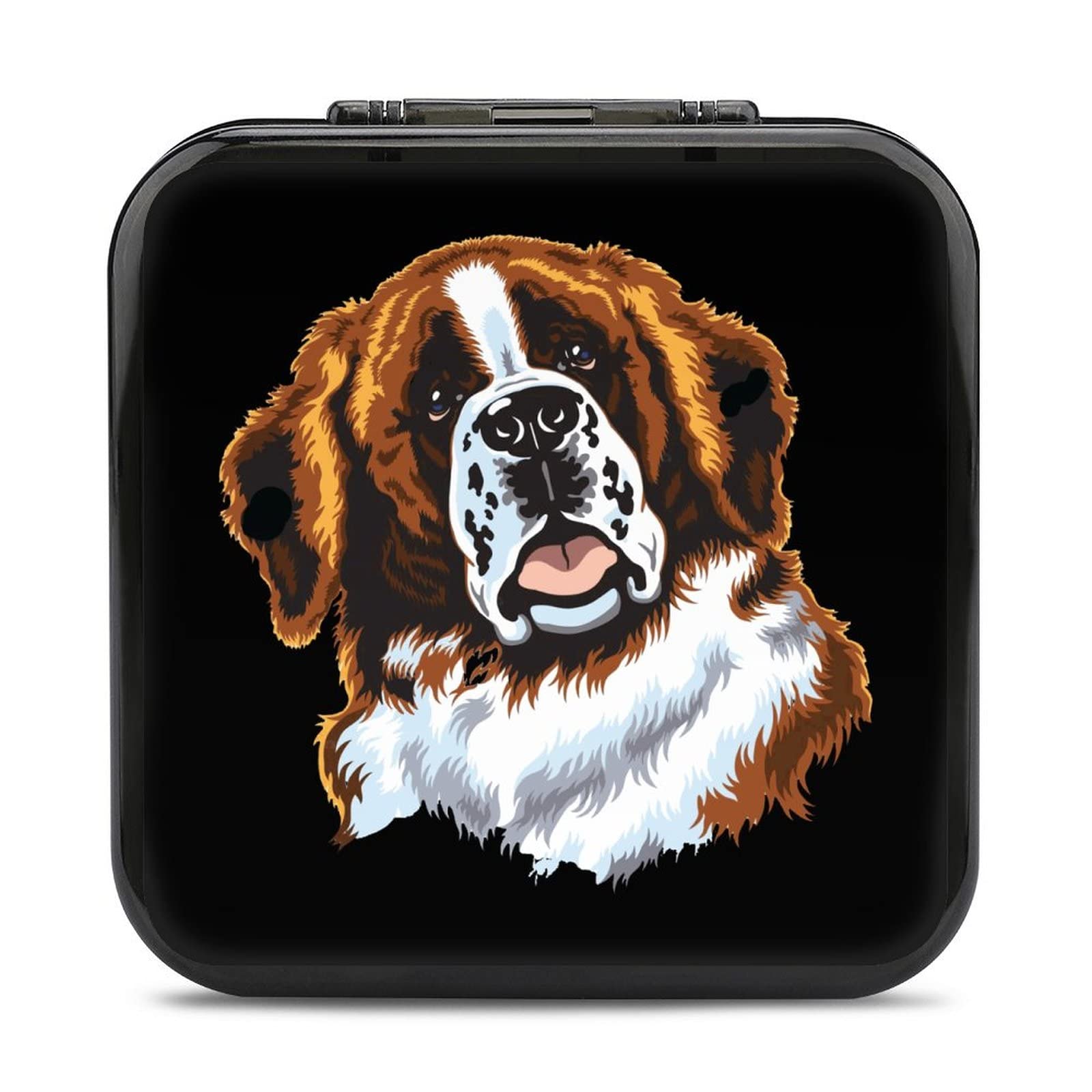 St. Bernard Dog Themed Nintendo Switch Game Card Case - 24 Game Card Holder Storage Box for Travel, Home & On-the-Go Gaming Protection