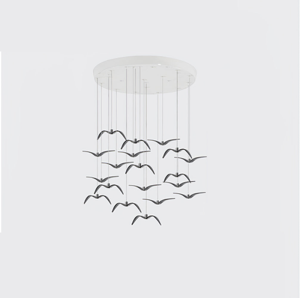 Aviara Modern LED Pendant Light Fixture - Dimmable Hanging Chandelier for Kitchen Island, Dining Room & Bedroom Lighting