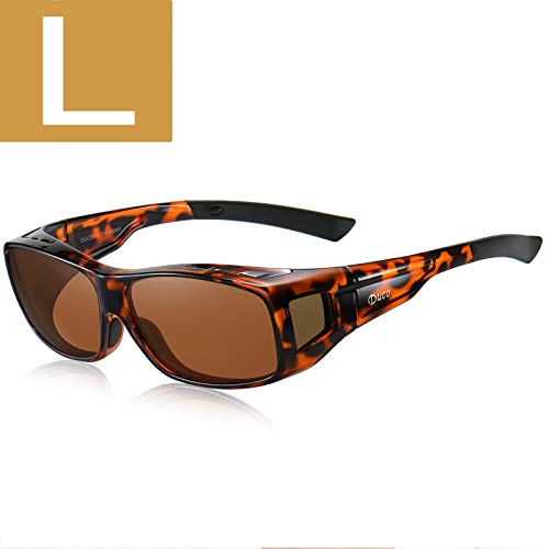 L Size Tortoise Frame Brown Lens