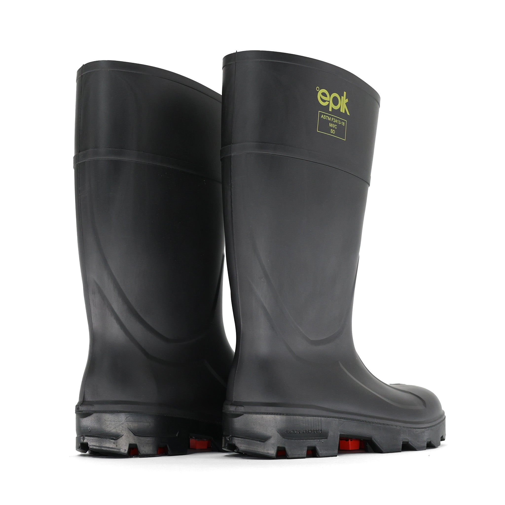 Black Tread Boots for Men & Women - Durable Non-Slip Work Boots for Hiking, Construction & Outdoor Activities