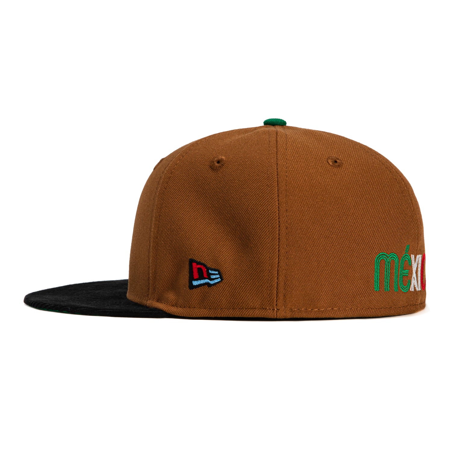 New Era 59Fifty Mexico World Baseball Classic Snapback Hat - Khaki & Black - Official MLB Licensed Baseball Cap for Men & Women - Perfect for Baseball Games, Sports Events & Streetwear Fashion