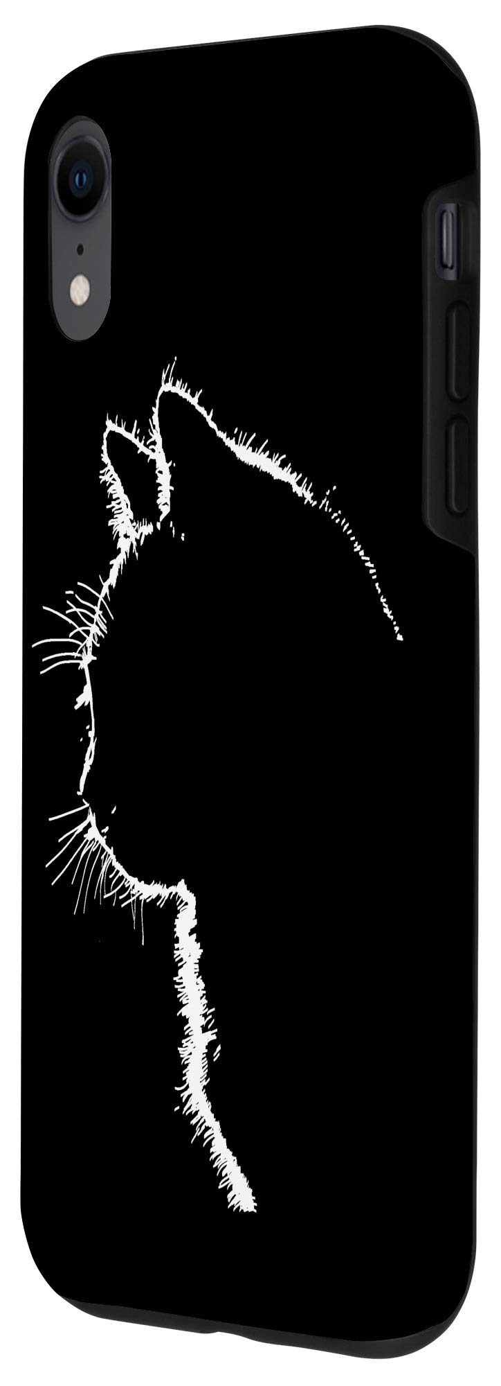 iPhone XR Cat Case for Women - Cute Cat Illustration Phone Cover - Perfect for Cat Lovers, Fashion Accessory & Daily Protection