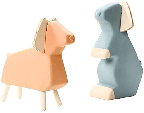 Decorative Miniature Animal Sculpture Statues - Handcrafted Figurines for Home, Bedroom, Living Room & Office Decor | Perfect for TV Shelf, Desktop, Bookshelf & Outdoor Spaces | Unique Gift Idea for Animal Lovers & Home Decor Enthusiasts