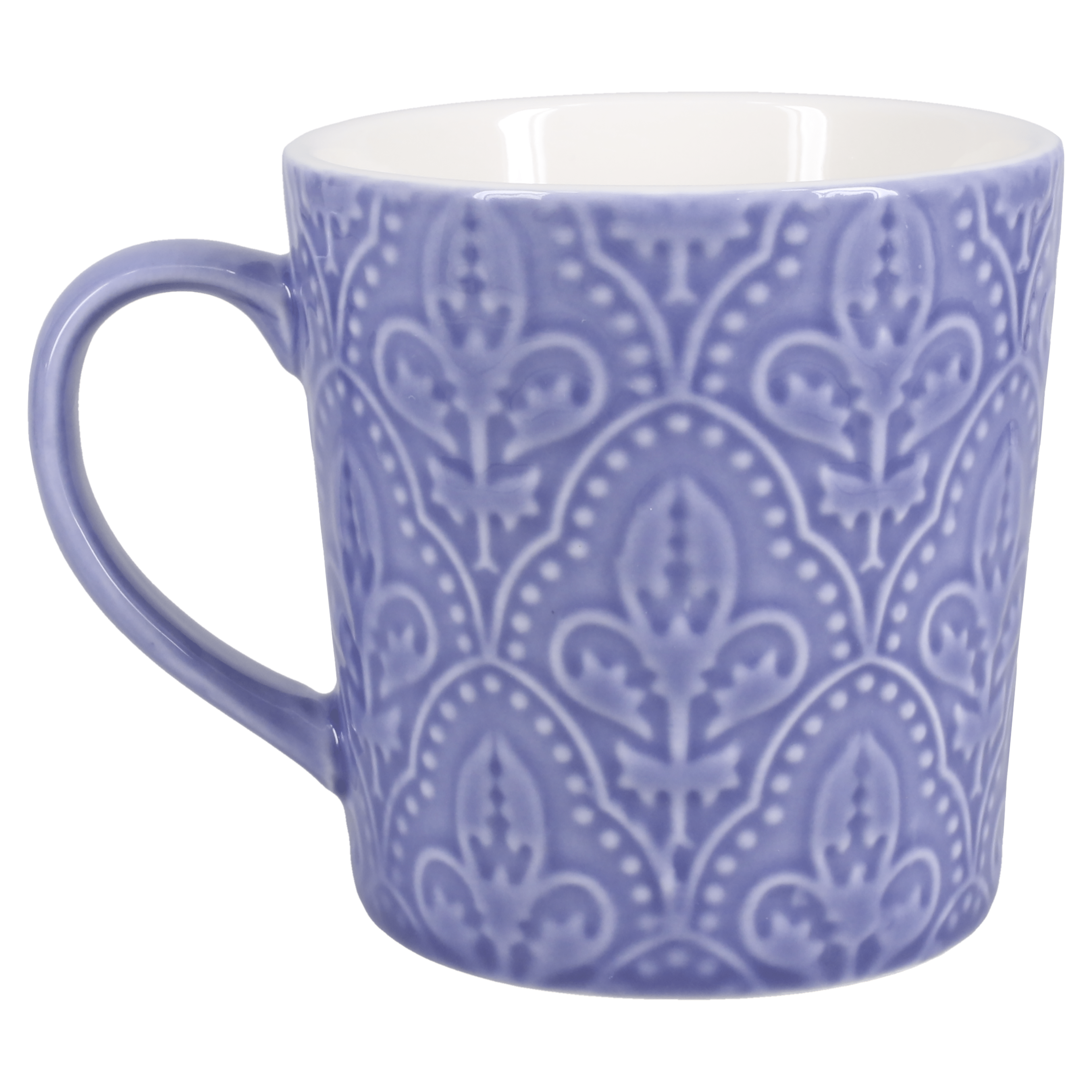BIA Fleur De Lys Ceramic Coffee Mug 15oz - Elegant French-Inspired Design for Home, Office & Gifts