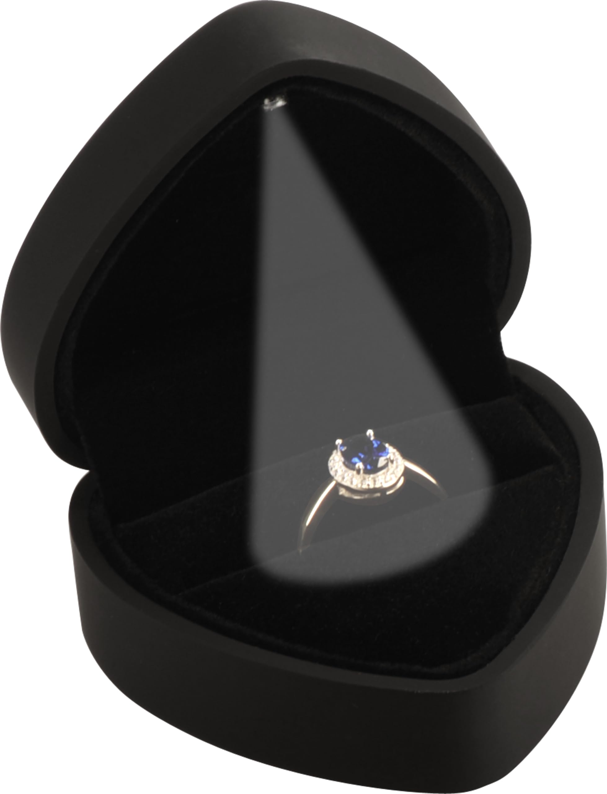 Luxury LED Heart Shaped Jewelry Gift Box with Light - Proposal Ring Box for Wedding, Engagement, Anniversary, Valentine's Day, Birthday, Christmas - Perfect for Surprise Proposals, Romantic Gifts & Special Occasions