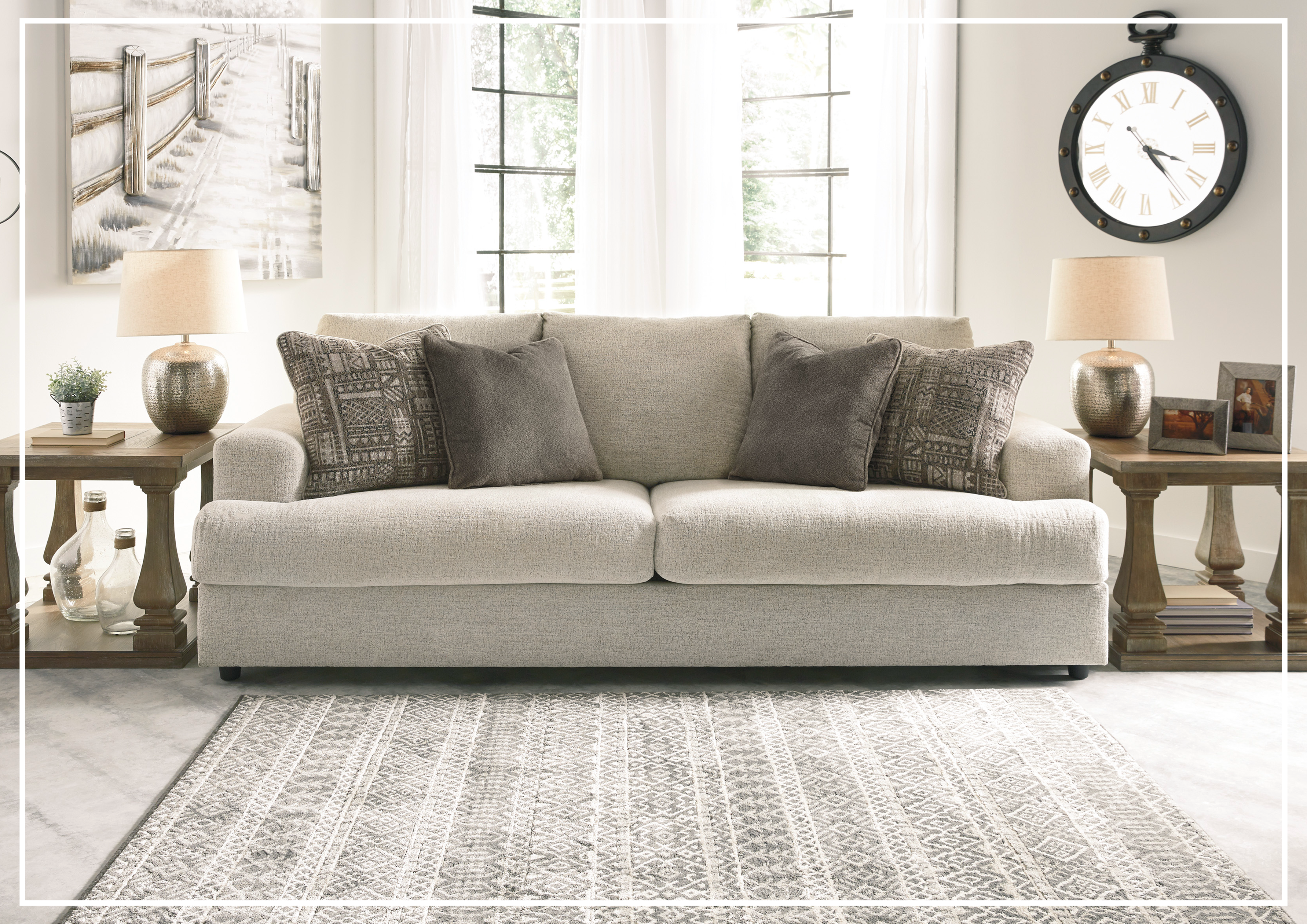 Gio Italia Sorrento Queen Fabric Sleeper Sofa Bed - Convertible Sofa for Small Spaces, Comfortable Pull-Out Couch with Storage | Perfect for Guest Room, Living Room & Apartment