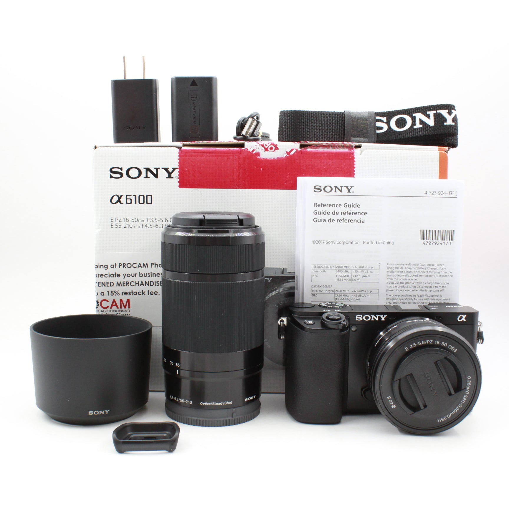 Open Box Excellent Condition Sony Alpha a6100 Mirrorless Digital Camera with 16-50mm & 55-210mm Lenses (Discontinued Model) - Perfect for Travel Photography, Vlogging & Street Shooting