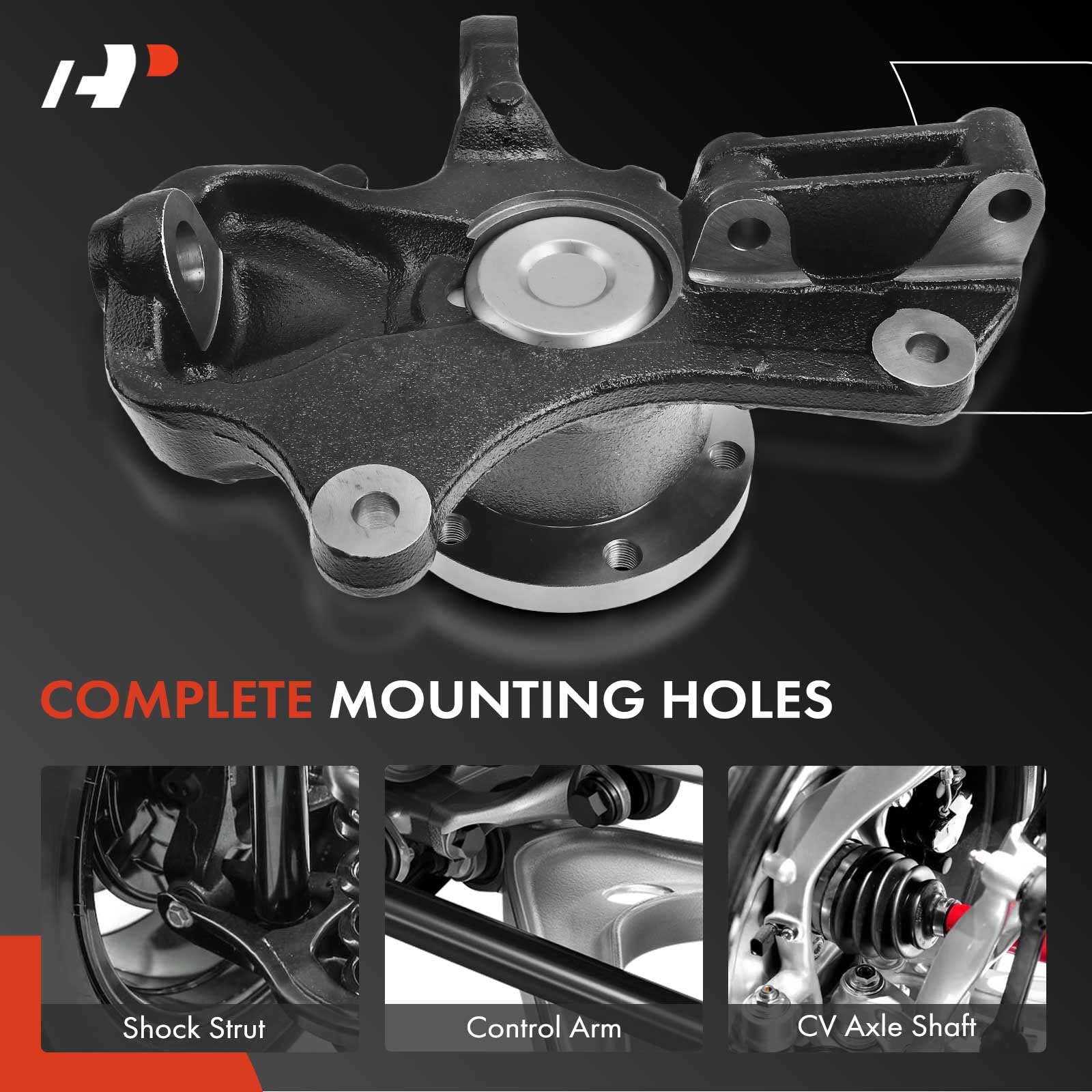 Premium Front Right Steering Knuckle & Wheel Bearing Hub Assembly for 2010-2017 Mercedes-Benz Sprinter 3500 NCV3 - Passenger Side Replacement Part | Perfect for DIY Repairs & Fleet Maintenance