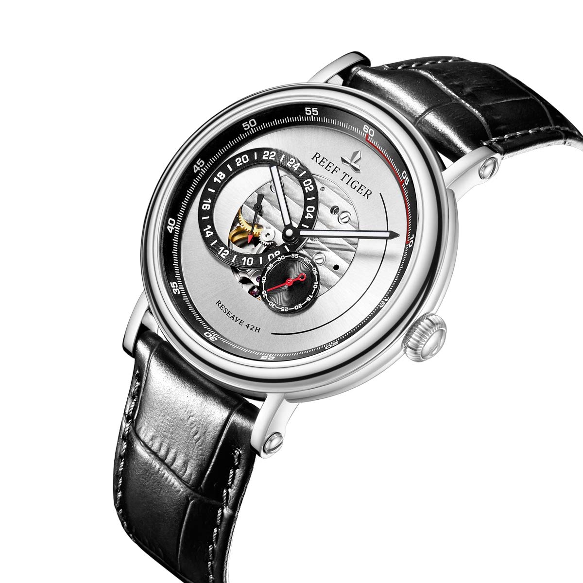 REEF TIGER Luxury Automatic Men's Watch - Waterproof Mechanical Watch for Men - RGA1617 - Perfect for Business, Formal Events & Everyday Wear