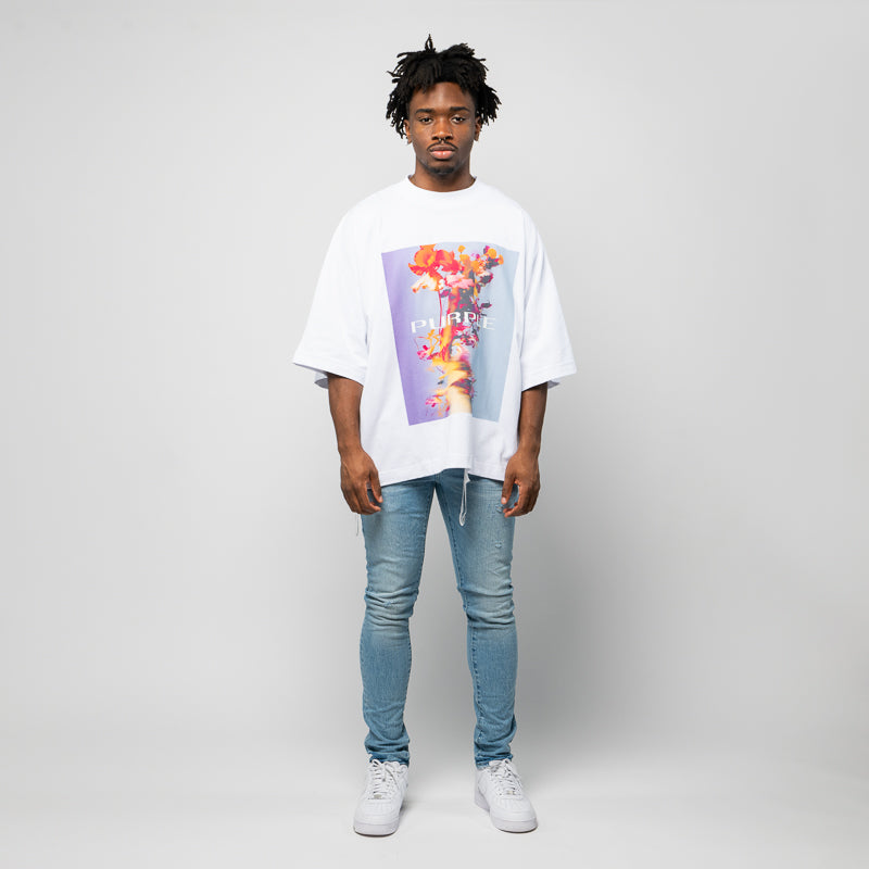 Purple Brand Smudge Tee - Soft Cotton T-Shirt for Men & Women | Trendy Streetwear Fashion | Perfect for Casual Outfits, Concerts & Everyday Wear