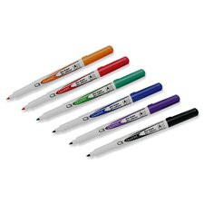 Low Odor Dry Erase Markers, Fine Point Whiteboard Markers, 6-Color Assorted Set for Office, Classroom & Home Use - Ideal for Presentations, Teaching & Planning