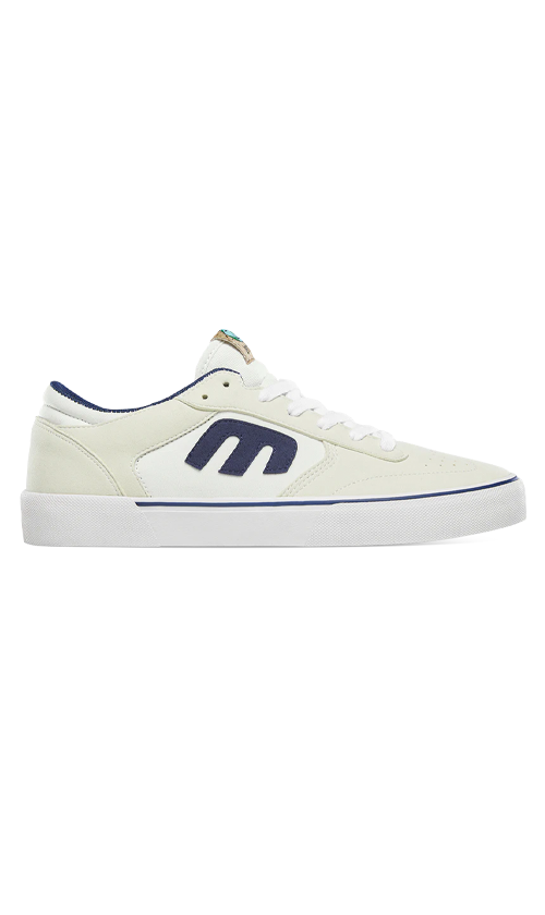 Etnies Windrow Vulc x Earth Day Men's Skateboarding Shoes - White & Blue | Eco-Friendly Sneakers for Casual Wear & Street Style